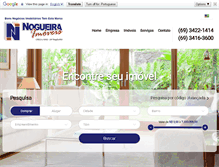 Tablet Screenshot of imobiliarianogueira.com.br